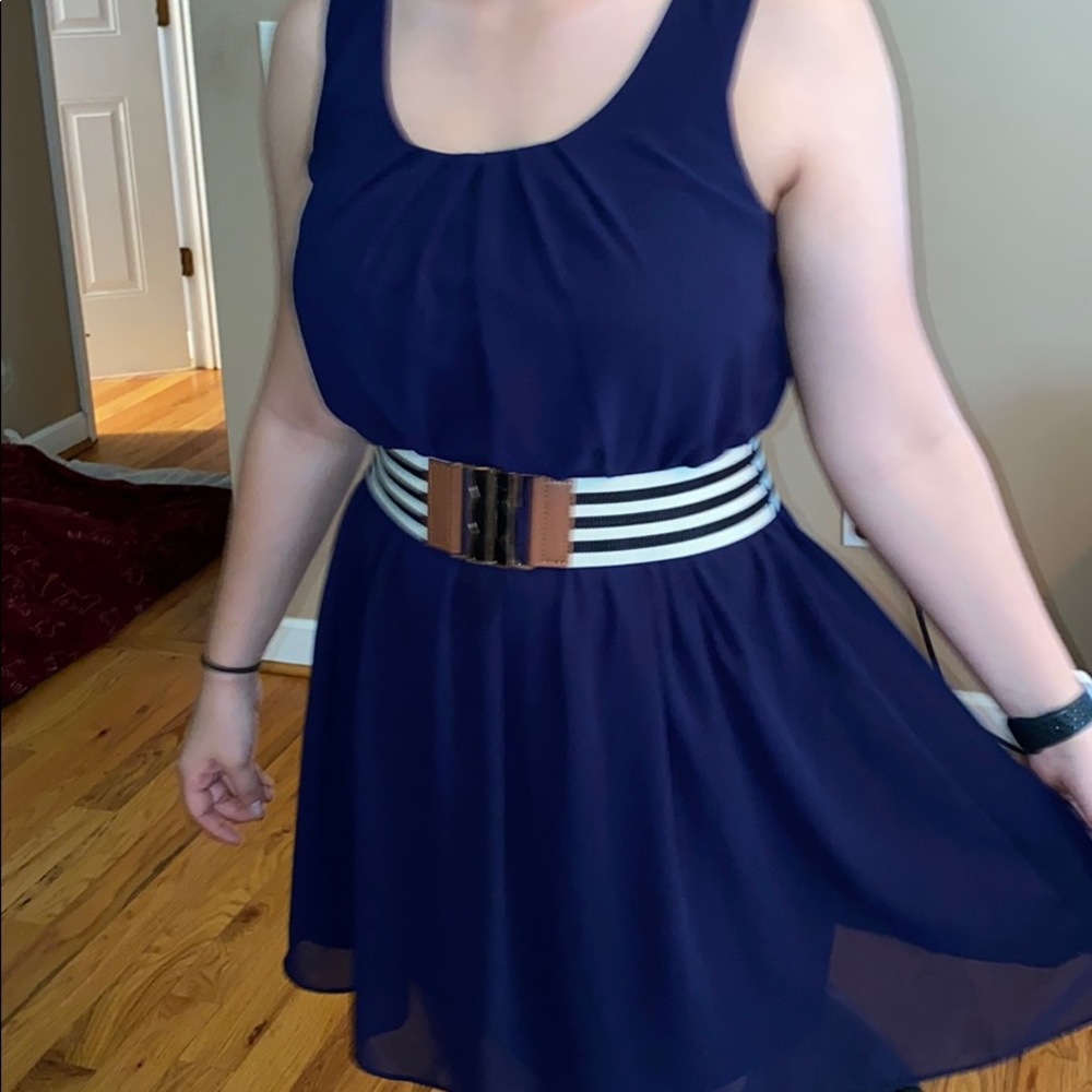 fun navy summer dress